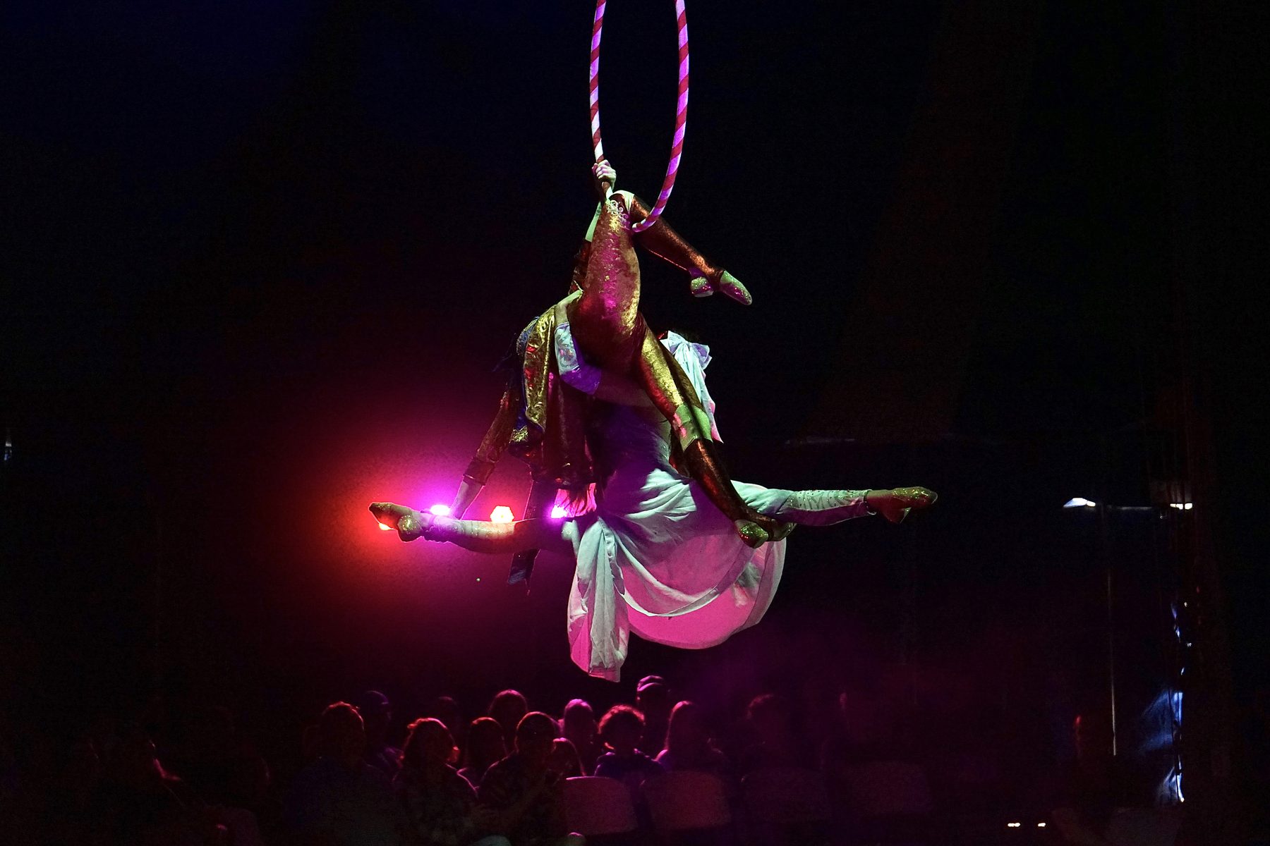 Aerial performer under the Big Top